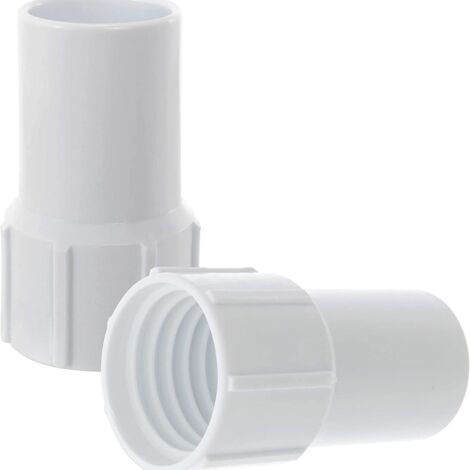 Para manguera de aspiración de piscina en espiral de 1,5", cubierta de manguera roscada de 1-1/2" (paquete de 2) (1/5)