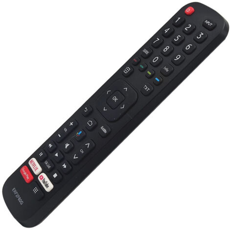 ERF2F60G Telecomando vocale sostituito Adatto per Hisense FHD Smart TV 40A5700FA 40AE5600FA 43A5700FA 32A5720FA 32A5700FA 40A5720FA 32AE5600FA 40A35EEAS 32A34EEAS 32A56E 40A56E Con funzione vocale
