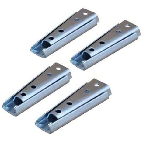 pares de soportes de pared para cabecero, conectores para colgar muebles, conectores de sofá segmentados de metal para sofá y cama. (1/4)