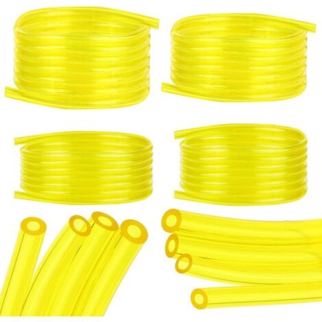 mangueras de combustible, manguera de aceite transparente amarilla de 1,5 m (2 x 3,5 mm, 2,5 x 5 mm, 3 x 5 mm, 3 x 6 mm), para cortacésped, manguera de PVC, manguera de aceite (1/4)