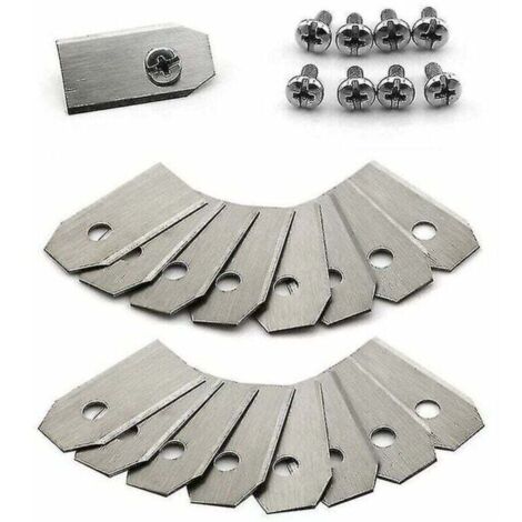 Lame de couteau en titane 30 pièces pour Husqvarna Automower, Gardena, Meec Silver (1/4)