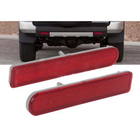 2 reflectores de parachoques trasero para Toyota FJ Cruiser, luces antiniebla traseras, luces de freno e intermitentes (2007-2014, 81910-35060)