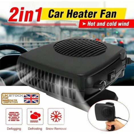 Calefacción para coche, 12 V, calefacción para coche, antivaho y antihielo, calefacción silenciosa del manillar. (1/4)