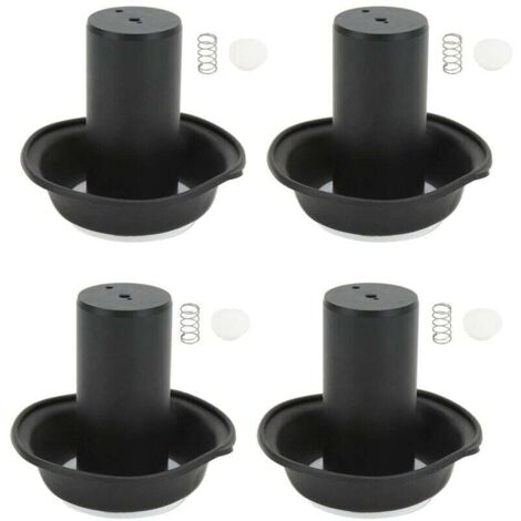 Kit de diafragma de vacío del pistón del carburador, 4 juegos de reemplazo del kit de pistón de diafragma de vacío del carburador para Vmax 1200 VMX1200 1985-2007 (1/4)