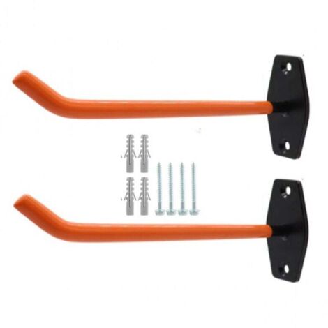 Soporte de pared para neumáticos (2 unidades, 26 cm) con ganchos grandes para organizar garajes, llantas y escaleras. (1/4)