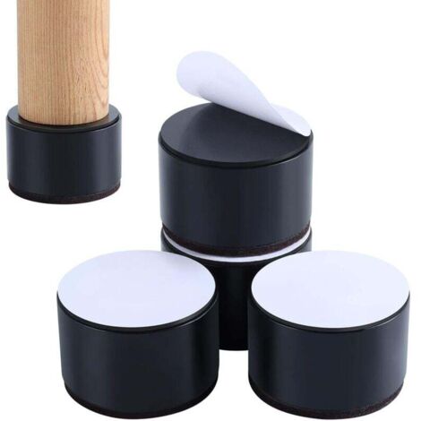 Elevadores de cama, elevadores de muebles, agregue 2 pulgadas de altura para mesa, silla o sofá, juego de 4 elevadores de muebles (1/4)