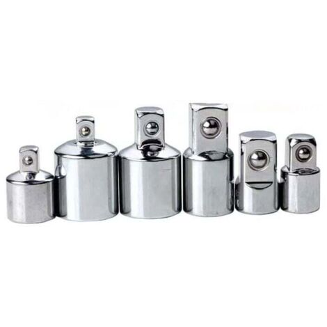 Juego de llaves de tubo de 6 piezas - Juego de adaptadores de 1/4, 3/8, 1/2 a 3/4 de pulgada - L&H Tools (1/4)