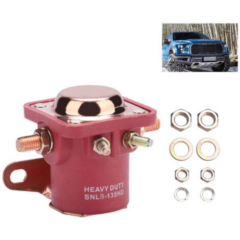 Solenoide de arranque de alta resistencia, 12 V, 4 terminales, interruptor de relé para Ford B6AZ-11450-A (1/4)