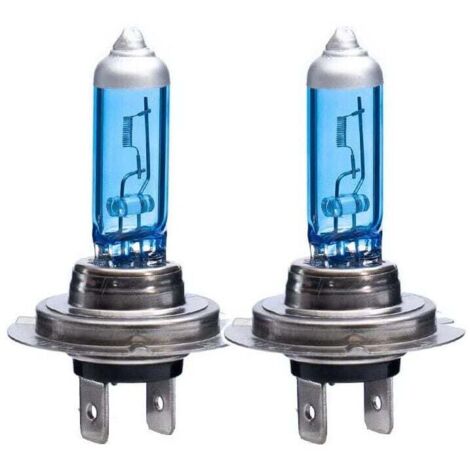 Bombillas para faros delanteros de coche H1 H3 H4 H7 9005 9007, 55 W, 100 W, 5000 K, 12 V, blanco superbrillante, repuesto para faros antiniebla delanteros (H7 100 W)