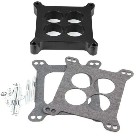 Junta de carburador, espaciador de carburador fenólico de aleación de aluminio, 4bbl SBC BBC BB para Holley SB (1/4)