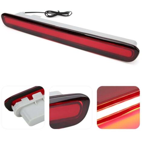 Luz de freno trasera 3291500687 Hilux, Hilux, luz trasera alta, tercera luz de freno, luz roja brillante 81570-0K100, repuesto para Hilux Revo 2015-2017, lente roja (rojo)