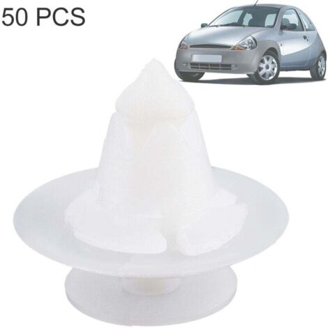50 piezas de hebillas de sujeción para parachoques de Ford KA RB 1038008 (1/4)
