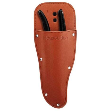 2 fundas para tijeras de podar, funda protectora WideSmart para tijeras de podar de jardín, funda de cuero sintético, soporte para herramientas, accesorio multifuncional para cinturón. (1/4)
