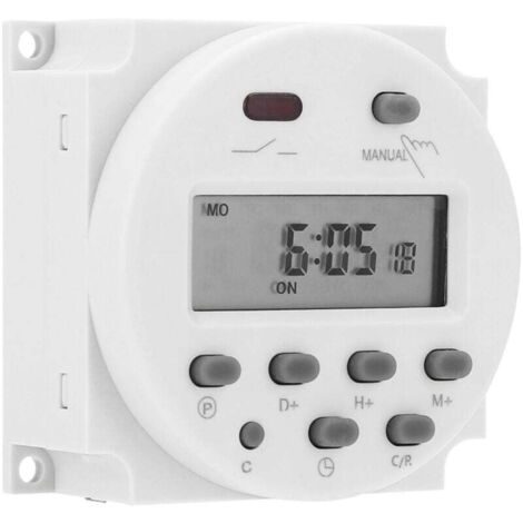 Temporizador digital de 12 voltios L701 CN101a, 12 V CC, minicontrolador LCD digital con microordenador. (1/4)