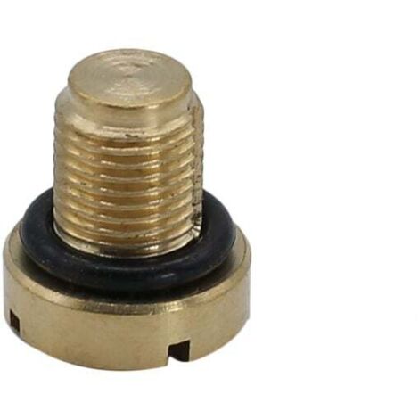 Tornillo de purga del depósito de expansión de refrigerante de latón, compatible con la mayoría de los modelos BMW E36, E39 y E46. (1/4)