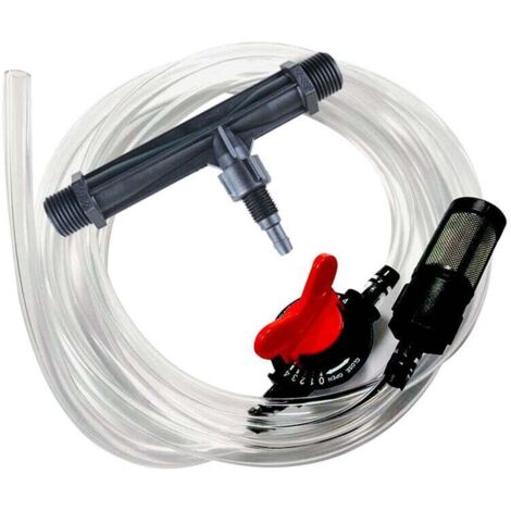 Kit de filtro para inyector de fertilizante con tubo de riego Venturi de 3/4 de pulgada, kit de dispositivo de riego para jardín (1/4)