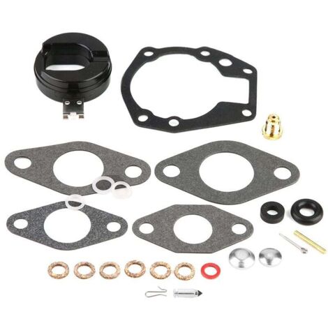 Kit de reconstrucción de carburador, kit de reparación de carburador, 25 piezas, reemplazo para 439071 0439071 para junta de carburador Johnson, carburador Johnson Evinrude 6 (1/4)