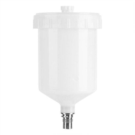 Vaso de plástico para pintura Sata, bote de pintura por gravedad con conector de rosca para pistola pulverizadora, capacidad de 600 ml. (1/4)