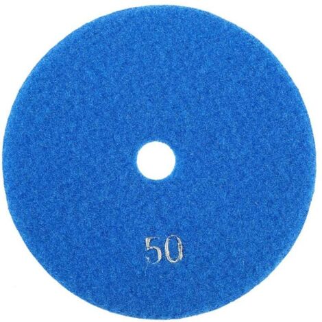 Discos de lijado de 5 pulgadas y 125 mm, almohadillas de pulido de diamante húmedo, ruedas de lija para granito, hormigón y mármol (50) (1/4)