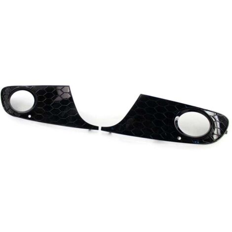 Juego de 2 embellecedores de repuesto para parachoques delantero con diseño de panal de abeja para faros antiniebla de VW Golf 6 MK6 (no GTI) 2009-2013. OEM: 5K0853665 y 5K0853666. (1/4)