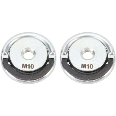 Amoladora de liberación rápida, tuerca M10, diámetro de 45 mm, 9,5 mm, placa de presión de sujeción de acero aleado, muela de amolar (2 piezas) (1/4)