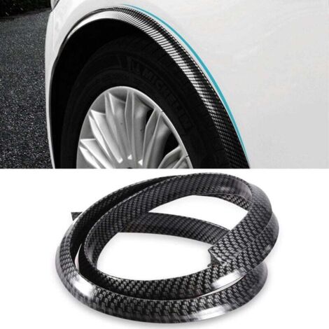 Guardabarros universales de fibra de carbono para rueda de coche, protectores de cejas para pasos de rueda, almohadilla antiarañazos, accesorios para coche y camión (1/4)