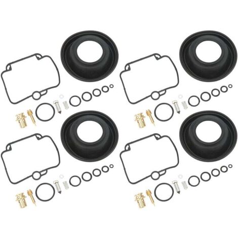 Kit de reparación de carburador de motocicleta de 4 juegos con diafragma de pistón de repuesto para Suzuki GSF1200S Bandit 1997-2000 A