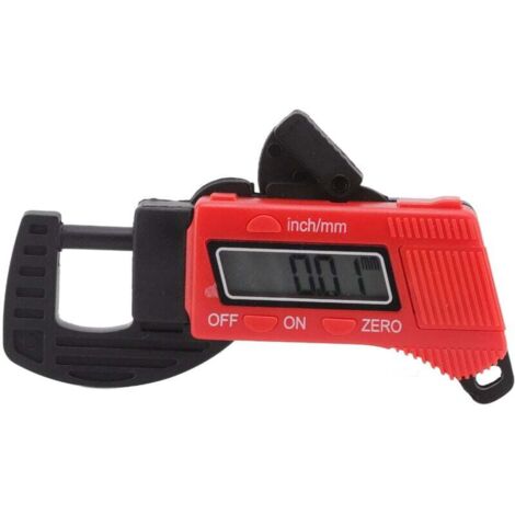 Medidor de espesor de 0-12,7 mm, medidor digital de alta precisión, medidor con pantalla LCD (1/4)