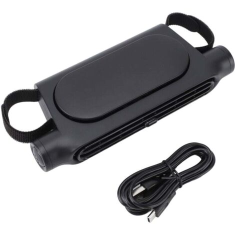 Ventilador USB para asiento de coche, multifunción, eficiente, silencioso, seguro, sin aspas, compatible con reposacabezas trasero, potente turbo, color negro (1/4)