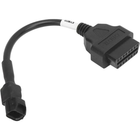 Cable de diagnóstico OBD2 de buena conductividad, accesorio de repuesto para motocicleta KYMCO de 3 pines. (1/4)
