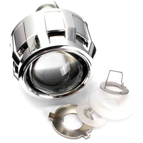 C-FUNN Faro delantero de 2,5 pulgadas con lente halo, proyector Bi-Xenón HID, para coche, H1, H4, H7, derecho (1/4)