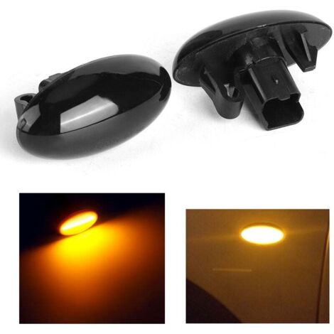 Luz LED de posición lateral con intermitente dinámico para Peugeot 1007, 107, 206, 207, 307, 6325G3 (1/4)