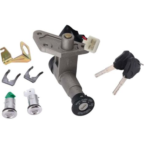 Juego de llaves de encendido universales de aleación metálica de 4 cables para scooter de 150 cc con motor GY6 (1/4)