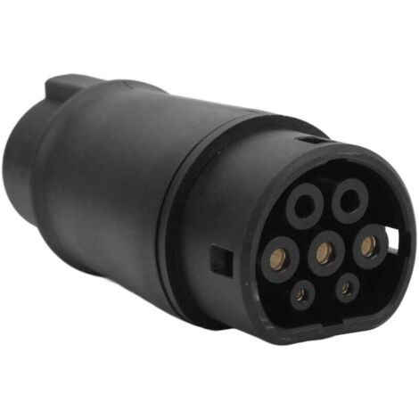 Adaptador de cargador EV de tipo 1 a tipo 2 para vehículos con estándar de EE. UU. a Europa, protección IP54