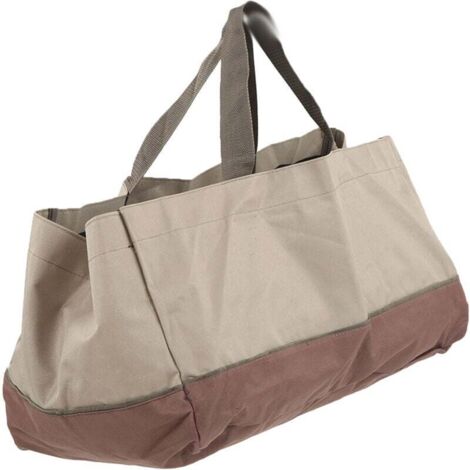 Bolsa de transporte y transporte de leña premium: resistente y extragrande, ideal para chimeneas, estufas de leña, leña y camping.