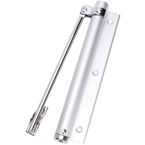 Cierrapuertas de resorte de aleación de aluminio, cierrapuertas doméstico ajustable, 40 kg (1 unidad)