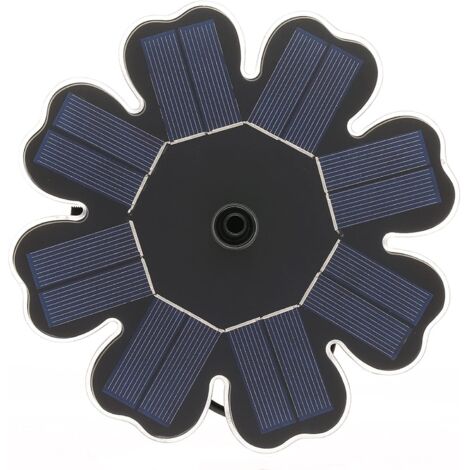 Mini fuente solar, bomba de estanque de 8V/1.4W para decoración de jardín (2.5W sin batería) (1/5)