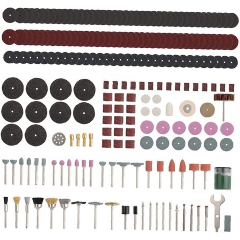 Kit multifuncional de amoladora eléctrica rotativa con 225 piezas para taladrar, pulir y esmerilar.