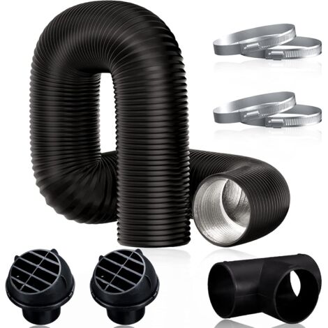 manguera del calefactor del cocheAccesorios para kit de tubo en T de 75 mm (negro) (1/5)