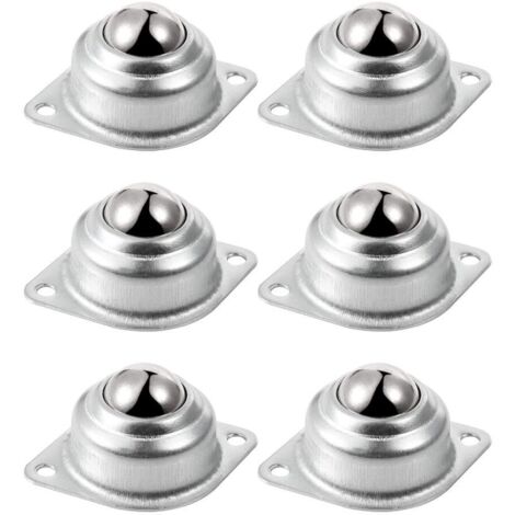 6 rodamientos de bolas de transferencia, rodamientos de transferencia universales de 25,4 mm para transportadores y transmisiones.