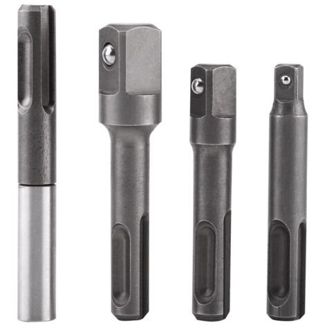 Juego de 4 vasos de bolas de 1/4", 3/8" y 1/2", portapuntas magnético para destornillador SDS/SDS-Plus con extensión (1/5)
