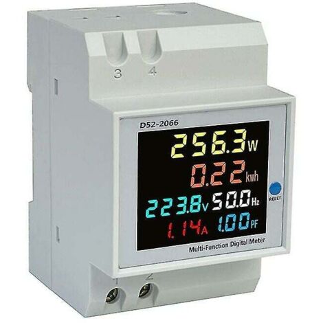 Medidor de potencia 6 en 1 CA 40-300 V 100 A, medidor de energía eléctrica, monitor de potencia (1/5)