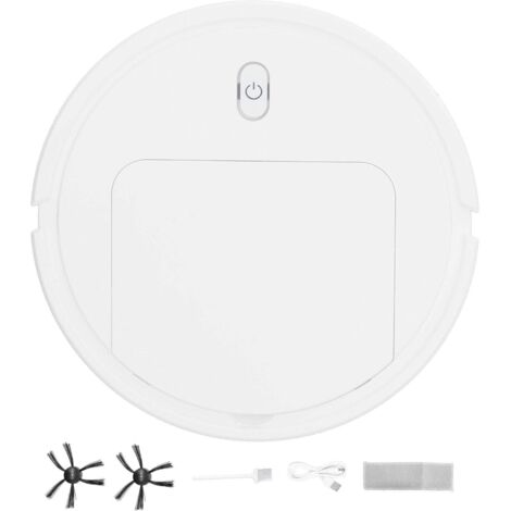 Máquina barredora robótica inteligente, máquina de limpieza para personas con movilidad reducida, aspiradora, máquina de fregado con pulverizador IS25 - aspiradora/fregona blanca