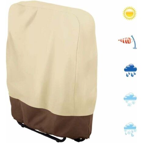 Funda para silla plegable de exterior, tejido Oxford 190T impermeable, 93 x 82 cm (1/5)