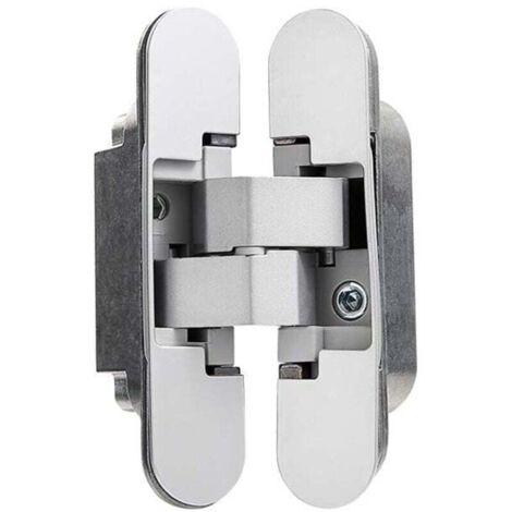 Bisagras invisibles para puertas pesadas, 2 piezas - Capacidad de carga 40 kg + apertura 180° - Discretas y robustas - Para carpintería - Profesionales e instaladores