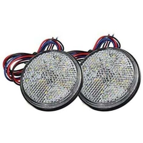 Luces LED para remolque de 2 LED de 12 V, XU, redondas, luces de freno y de posición - KZQ