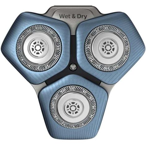 Cabezales de afeitado Philips SH71/50 (azul) - Compatible con S5000/S7000/SH60/70 - 3 cuchillas autoafilables - Afeitado preciso - Para hombres y entusiastas de Philips