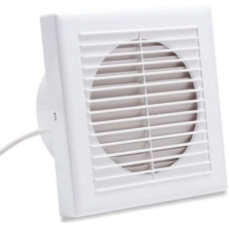 Ventilador de baño de pared, XU, con deflector de retorno - 100 mm, silencioso, estándar - KZQ (1/4)