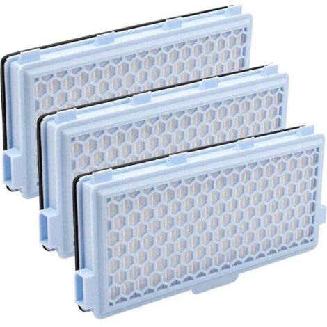 Juego de filtros de 3 piezas - Filtro de aspiradora reemplazable - Adecuado para filtros HEPA Miele Classic XU, modelo compacto C1 completo / C2 / C3 - Repuestos para aspiradoras - KZQ (1/4)