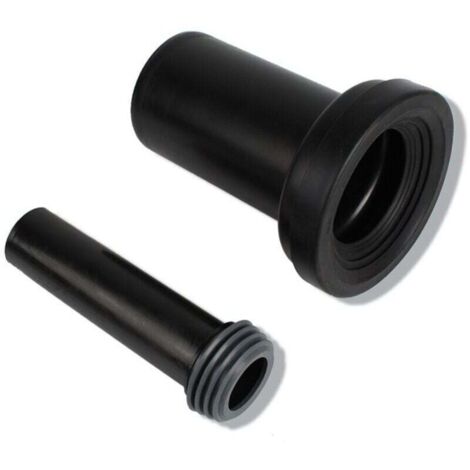 Kit de desagüe para inodoro, juego de fundas para inodoro, XU, tubo de desagüe suspendido + tubo de descarga, artículo práctico para el hogar, materiales seguros y ecológicos, duradero, fácil de limpi (1/4)